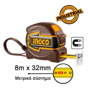 Μετροταινία με Μαγνήτη 8m x 32mm - INGCO HSMT80832M