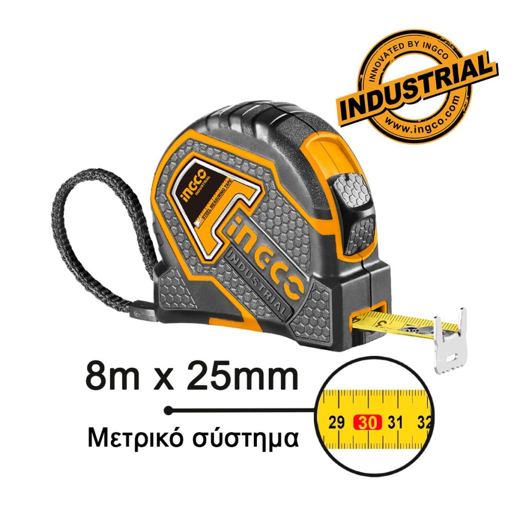 Μετροταινία Profi 8m x 25mm - INGCO HSMT88081E