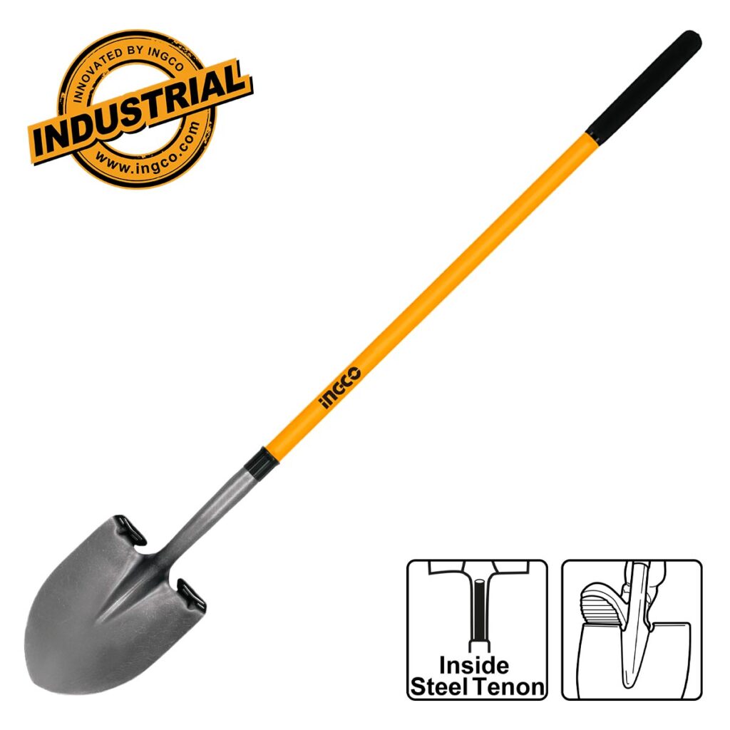 Φτυάρι Ατσάλινο με Πλαστικό Στυλιάρι 1490mm - INGCO HSSLH2214