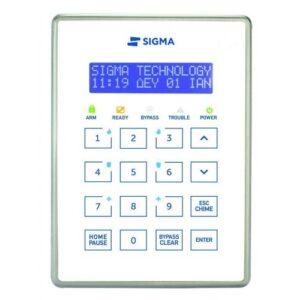 Πληκτρολόγιο αφής LCD Sigma Security AEOLUS KP/W Λευκό