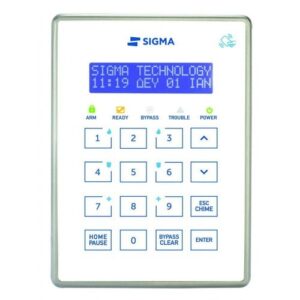 Πληκτρολόγιο αφής LCD με RFID Sigma Security AEOLUS KP RFID/W Λευκό