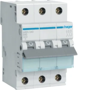 Hager MBN340 Μικροαυτόματη ασφάλεια 3P 40 A B 6 kA
