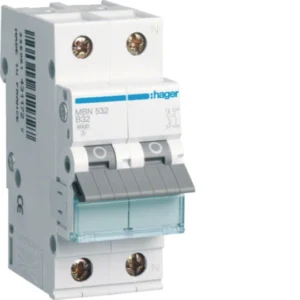 Hager MBN532 Μικροαυτόματη ασφάλεια 1P+N 32 A B 6 kA