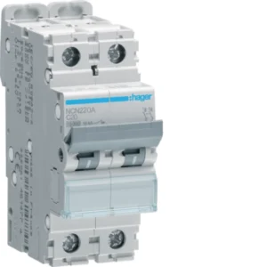 Hager NCN220A Μικροαυτόματη ασφάλεια 2P 20 A C 10 kA