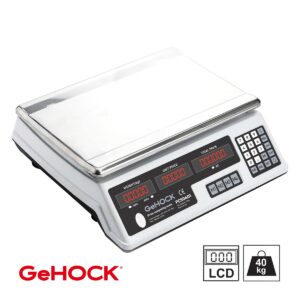 Ψηφιακή Επιτραπέζια Ζυγαριά έως 40kg Λευκή GeHOCK - PCS0401