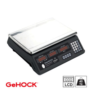 Ψηφιακή Επιτραπέζια Ζυγαριά έως 40kg Μαύρη GeHOCK - PCS0402
