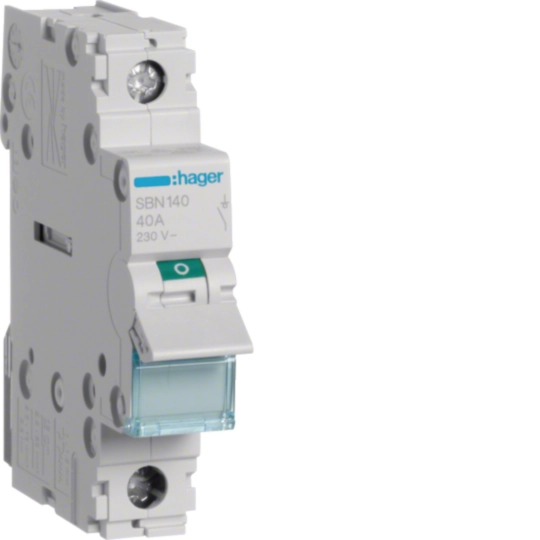 Hager SBN140 Ραγοδιακόπτης 1P 40 A