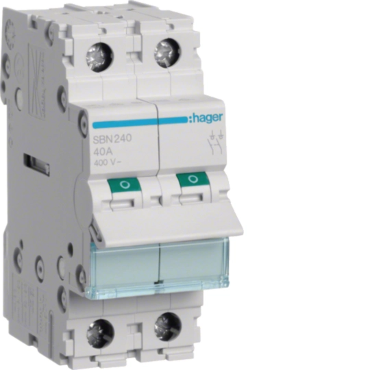 Hager SBN240 Ραγοδιακόπτης 2P 40 A