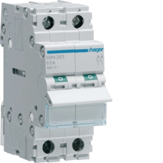 Hager SBN263 Ραγοδιακόπτης 2P 63 A