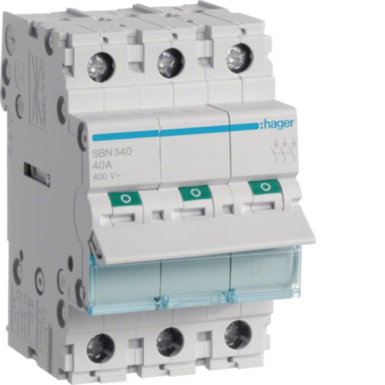 Hager SBN340 Ραγοδιακόπτης 3P 40 A