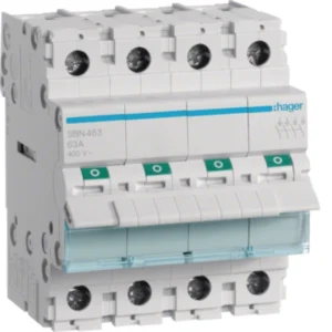 Hager SBN463 Ραγοδιακόπτης 4P 63 A