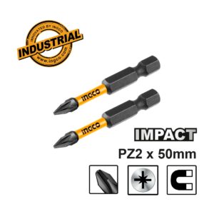 Κατσαβιδόμυτες Impact PZ2x50mm 2 τεμ. - INGCO SDBIM71PZ250