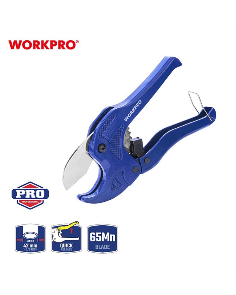ΚΟΦΤΗΣ ΣΩΛΗΝΩΝ PVC WP301002 (Φ42mm) WORKPRO (PROFI) (ΚΑΡΤΕΛΑ)