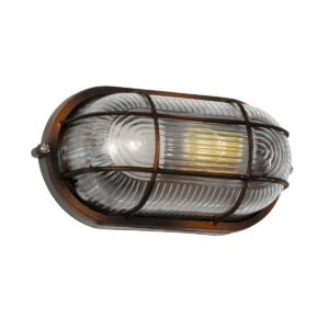 BOATLIGHT 61622 Vintage Φωτιστικό Καραβοχελώνα Τοίχου & Οροφής με Ντουί 1 x E27 AC 220-240V IP65 - Χάλκινο Παλαιωμένο Εφέ Σκουριάς Ματ - Μ21 x Π10.4 x Υ9cm