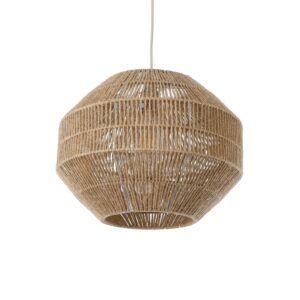 CAYMAN 00522 Boho Κρεμαστό Φωτιστικό Οροφής με Ντουί 1 x E27 AC 220-240V IP20 - Μπεζ - Μ40 x Π40 x Υ30cm