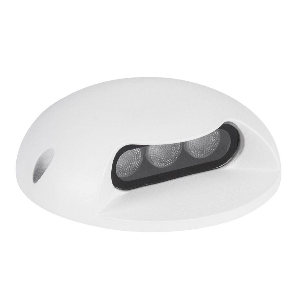 STEPLUNA 90620 Φωτιστικό Σκαλοπατιού / Διαδρόμου LED 3W 345lm 10° DC 24V IP65 Φυσικό Λευκό 4500K Dimmable - Bridgelux SMD Chip - Λευκό Ματ - Μ12 x Π12 x Υ3cm - 3 Χρόνια Εγγύηση