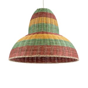 CABALLEROS 02058 Boho Κρεμαστό Φωτιστικό Οροφής με Ντουί 1 x E27 AC 220-240V IP20 - Πολύχρωμο - Μ70 x Π70 x Υ60cm