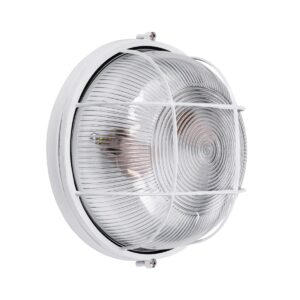 BOATLIGHT 61588 Vintage Φωτιστικό Καραβοχελώνα Τοίχου & Οροφής με Ντουί 2 x E27 AC 220-240V IP65 - Λευκό Ματ - Μ24 x Π24 x Υ11cm
