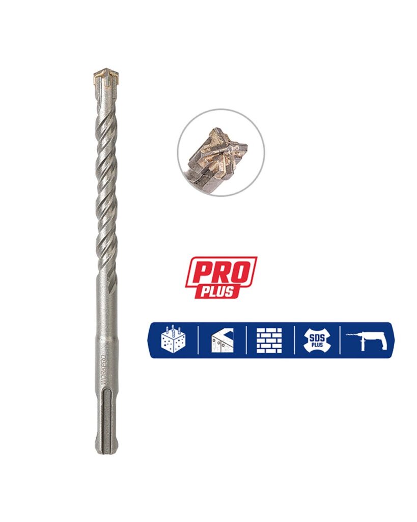 ΤΡΥΠΑΝΙ.. SDS PLUS 4κοπο. 10x210/150mm WP401310 WORKPRO (PROFI PLUS) (ΚΑΡΤΕΛΑ)