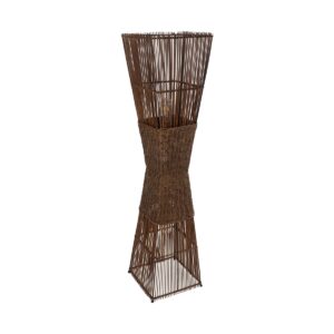 PALMA 02275 Boho Επιδαπέδιο Φωτιστικό με Ντουί 2 x E27 AC 220-240V IP20 - Καφέ - Μ30 x Π30 x Υ130cm