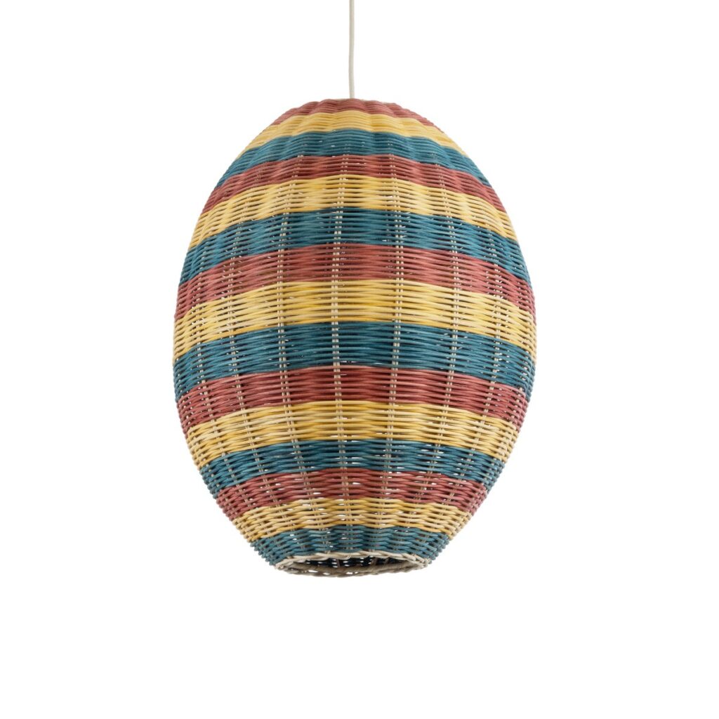 CABALLEROS 02065 Boho Κρεμαστό Φωτιστικό Οροφής με Ντουί 1 x E27 AC 220-240V IP20 - Πολύχρωμο - Μ40 x Π40 x Υ50cm