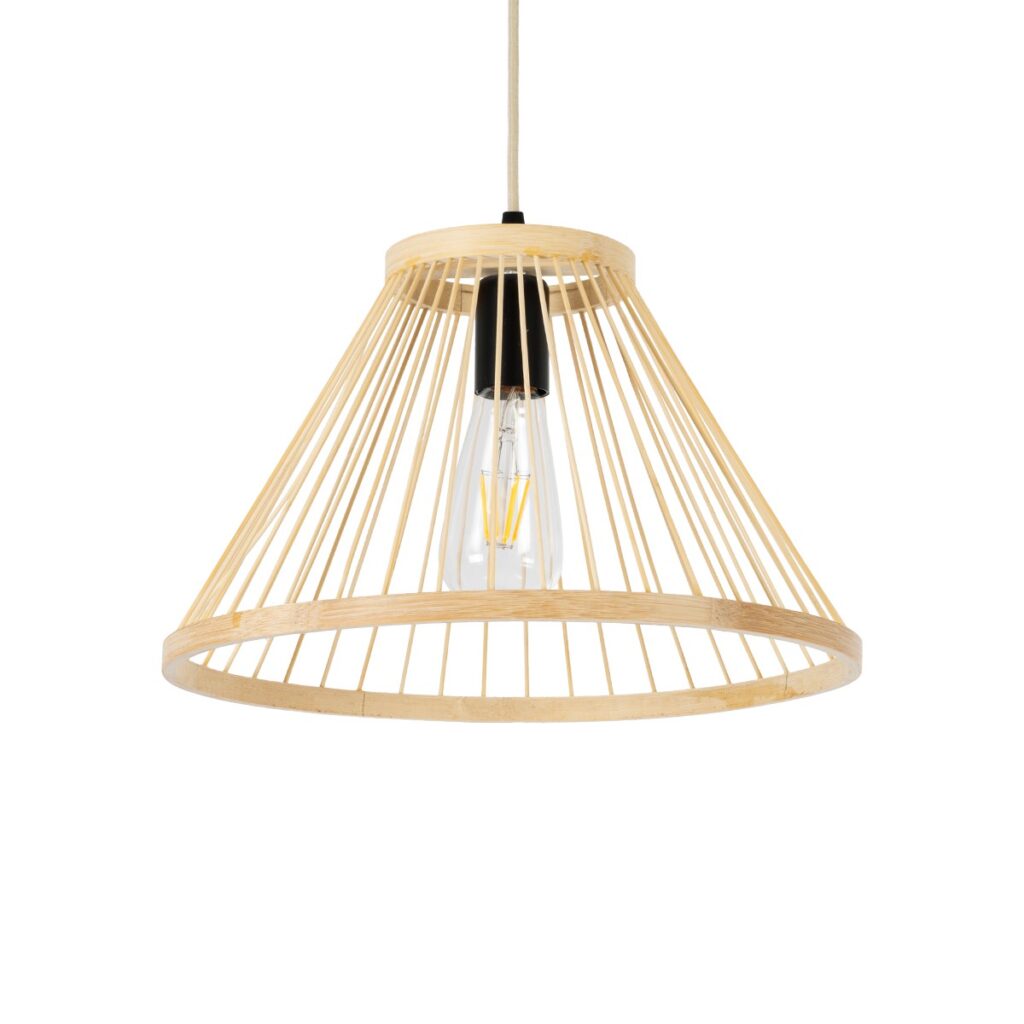 TYGEE 01930 Boho Κρεμαστό Φωτιστικό Οροφής με Ντουί 1 x E27 AC 220-240V IP20 - Μπεζ - Μ35 x Π35 x Υ22cm