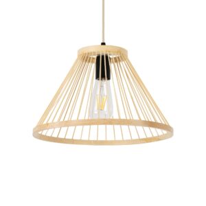 TYGEE 01930 Boho Κρεμαστό Φωτιστικό Οροφής με Ντουί 1 x E27 AC 220-240V IP20 - Μπεζ - Μ35 x Π35 x Υ22cm