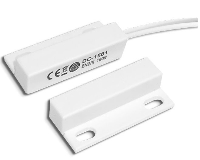 Ενσύρματη μαγνητική επαφή NC ALEPH DC-1561W Λευκή