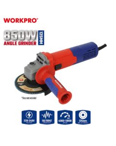 ΓΩΝΙΑΚΟΣ ΤΡΟΧΟΣ 850W Φ125mm ΡΥΘΜΙΖΟΜΕΝΟΣ WP472049CE WORKPRO (PROFI)