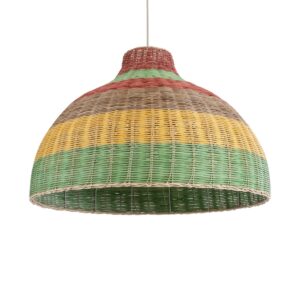 CABALLEROS 02054 Boho Κρεμαστό Φωτιστικό Οροφής με Ντουί 1 x E27 AC 220-240V IP20 - Πολύχρωμο - Μ70 x Π70 x Υ48cm