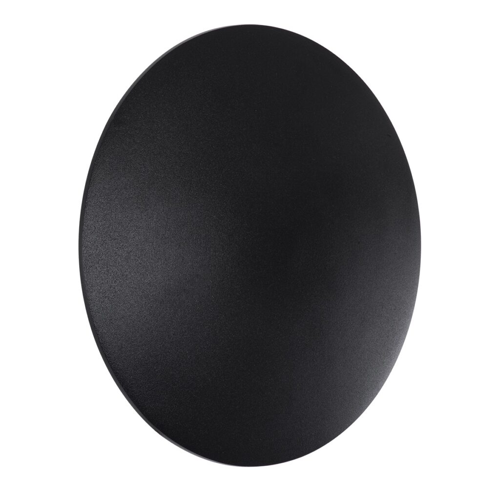 HELIO-R 60493 Μοντέρνο Φωτιστικό Τοίχου - Απλίκα LED 10W 1100lm 120° AC 220-240V IP65 Φυσικό Λευκό 4500K - Lumileds SMD Chip & TÜV SÜD Driver - Μαύρο Ματ - Μ21 x Π21 x Υ5cm - 5 Χρόνια Εγγύηση