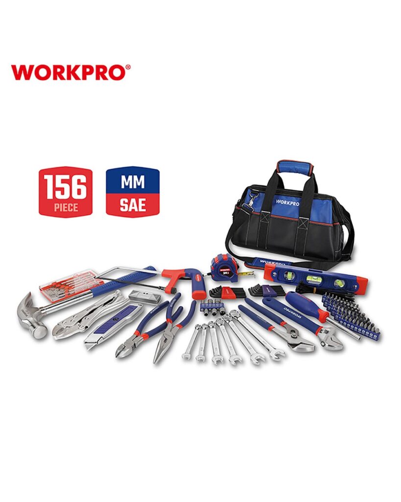 ΣΕΤ ΕΡΓΑΛΕΙΩΝ ΧΕΙΡΟΣ 156τμχ WP209010 WORKPRO (ΣΕ ΣΑΚΙΔΙΟ)