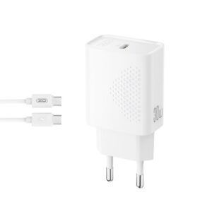 XO L162 EU 30W Φορτιστής Γρήγορης Φόρτισης Type-C με Καλώδιο Type-C