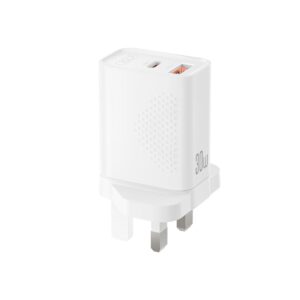 XO L163 UK φορτιστής USB-C PD 30W & USB-A QC 18W