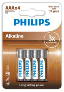 Philips Eco Αλκαλική LR03 AAA (4 τμχ)