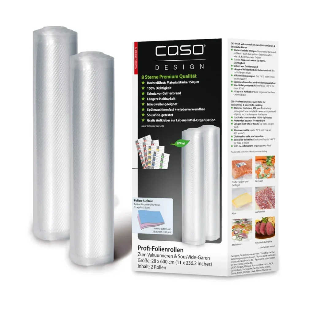 Ανταλλακτικά Ρολλά Γκοφρέ 2ΤΜΧ 28x600cm Vacuum 1223 CASO Design