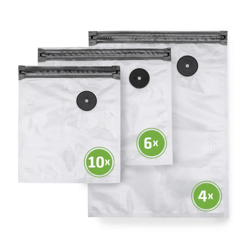 Σακούλες για Vacuum με ZIP 3 μεγεθών 1243 Caso Design