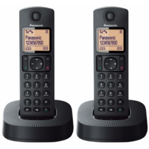Panasonic KX-TGC312B Ασύρματο Τηλέφωνο Duo με 2 Ακουστικά Μαύρο
