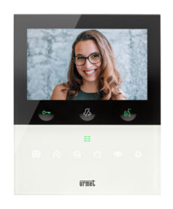 Οθόνη θυροτηλεόρασης URMET VOG5W 1760/16 5 ιντσών Wi-Fi - Λευκή